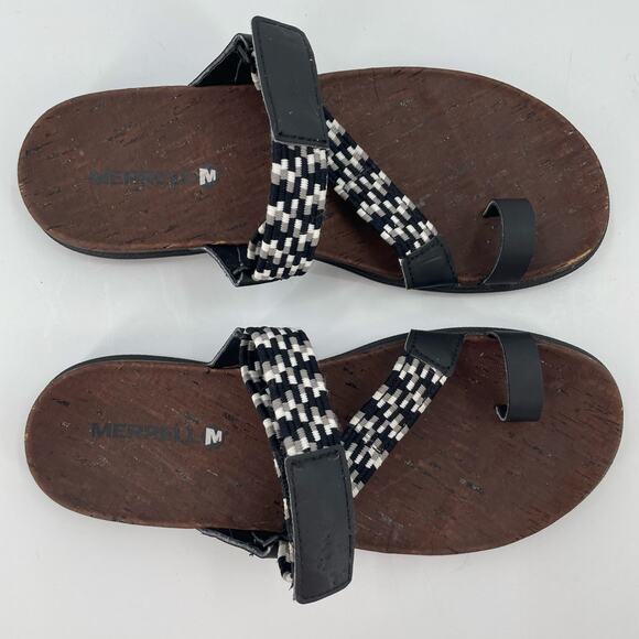 Merrell Women's Around Town Sunvue Thong Woven Strappy Sandals, Sz. 7 #J94154 - Picture 5 of 13